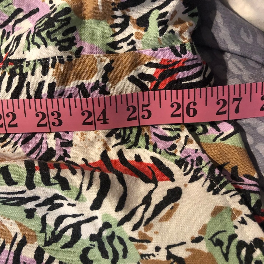 Noisy May Shirt Romper Animal Print Playsuit Multi-Color Collar Button Tie - Picture 2 of 8